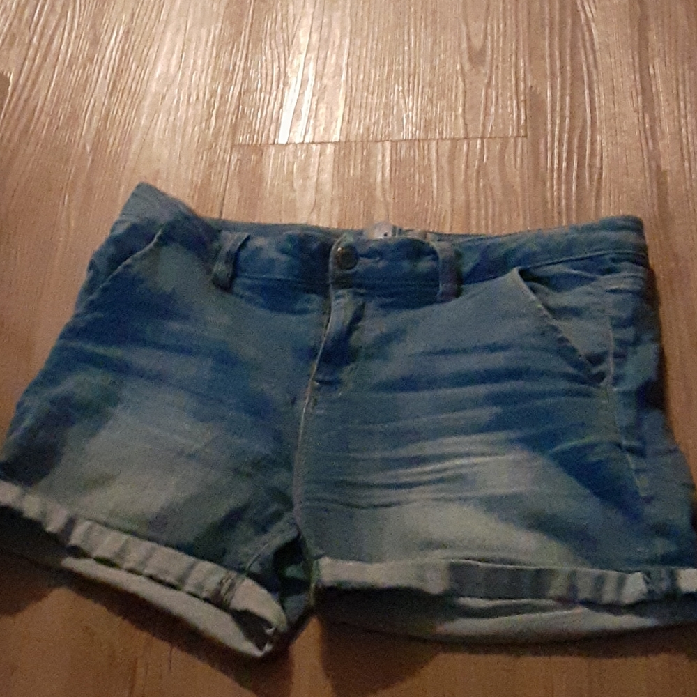 J khaki Indigo shorts